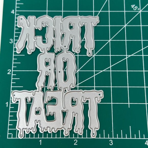 Halloween Metal Die Cut Lot Witch Bat Spiders Trick Treat Ghost Cauldron Set - Picture 6 of 8